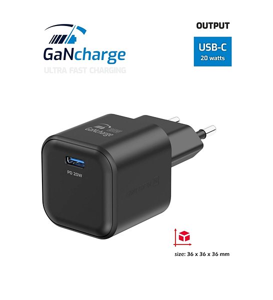 Netzladegerät Swissten Netzwerkadapter GaN 1x USB-C 20W Power Delivery schwarz ...