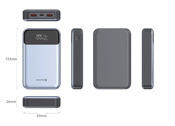 Power Bank Swissten Power Bank 20 000 mAh 100W Power Delivery for laptops ...