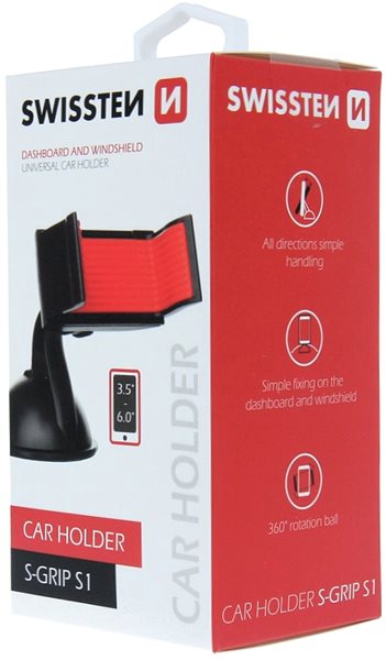 Phone holder Swissten S1 Holder for Glass or Dashboard Packaging/box