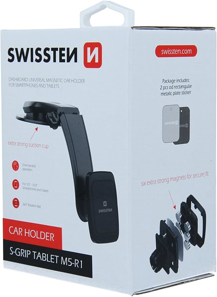 Phone Holder Swissten M5-R1 Dashboard Holder Packaging/box