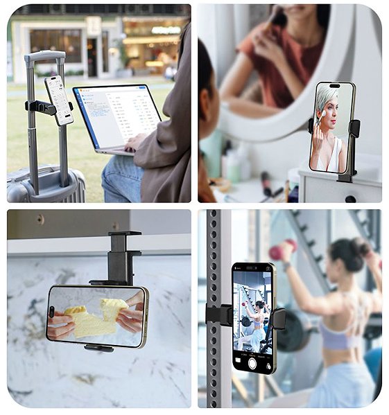 Handy-Halter Swissten Smartphone-Halter mit Klammerbefestigung ...