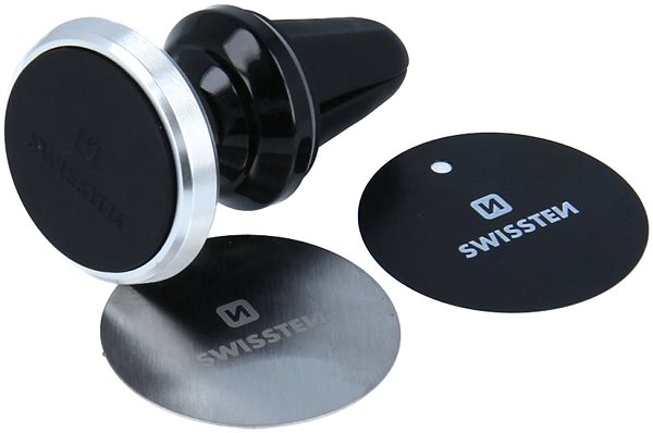 Telefontartó Swissten AV-M9 telefontartó szellőzőrácsba, ezüst Jellemzők/technológia