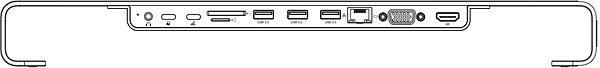 Replikátor portov Swissten USB-C HUB DOCK Aluminium Možnosti pripojenia (porty)