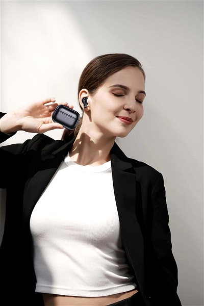 Vezeték nélküli fül-/fejhallgató Swissten miniPODS TWS - fekete ...