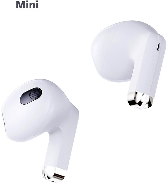 Vezeték nélküli fül-/fejhallgató Swissten miniPODS TWS - fehér ...