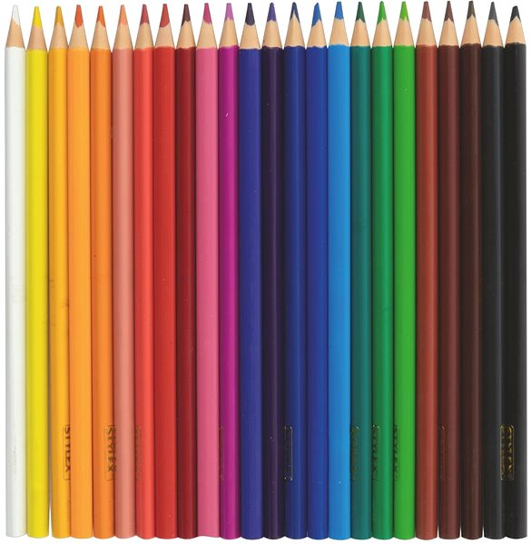 Coloured Pencils STYLEX Crayons 24 colours ...