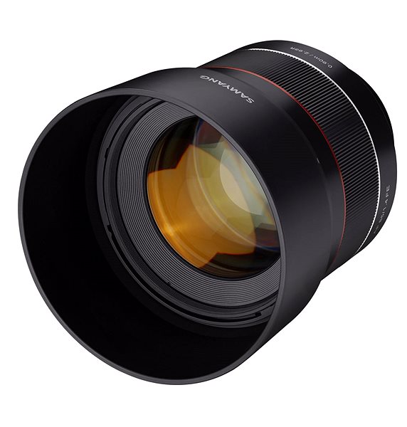 Lens Samyang AF 85mm F/1.4 Sony FE Lateral view