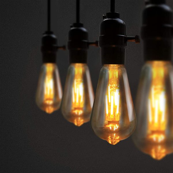 LED žiarovka Retro LED Filament ST64 Amber 8W E27 ...
