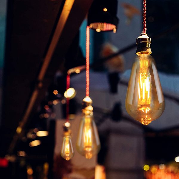 LED žiarovka Retro LED Filament ST64 Amber 8W E27 ...