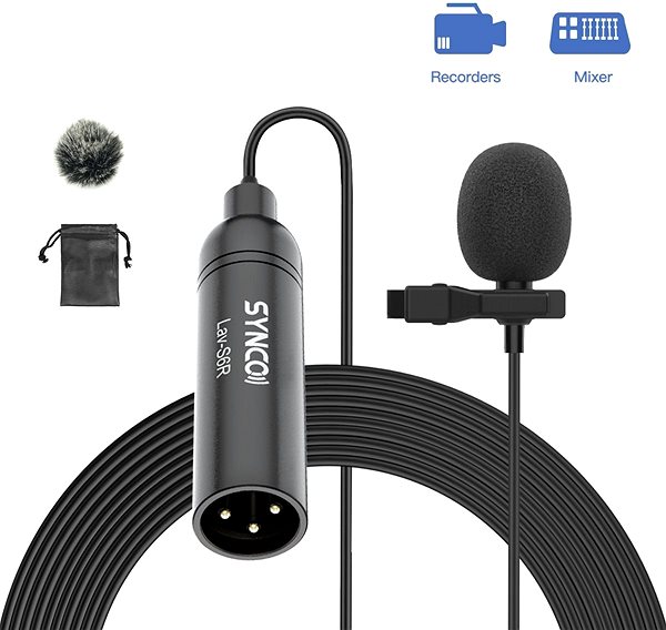 Microphone SYNCO Lav-S6 R Connectivity (ports)