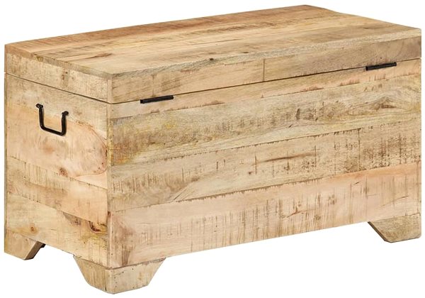 Úložný box SHUMEE masívne hrubé mangovníkové drevo, 328293 ...