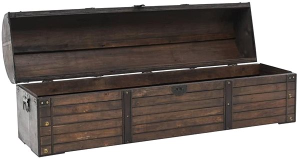 Skriňa Úložná truhlica z masívneho dreva vintage štýl 245801 Vlastnosti/technológia
