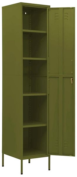 Skříň Uzamykatelná skříň olivově zelená 336252 Vlastnosti/technologie