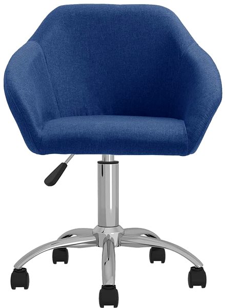 Jedálenská stolička Otočná jedálenská stolička modrá textil, 3089596 ...