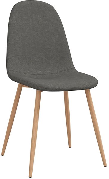 Jídelní židle Jídelní židle 4 ks tmavě šedé textil, 325606 ...