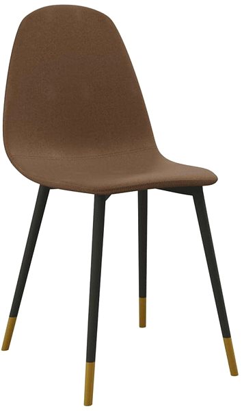 Jedálenská stolička Jedálenská stolička 2 ks hnedé textil, 325618 ...