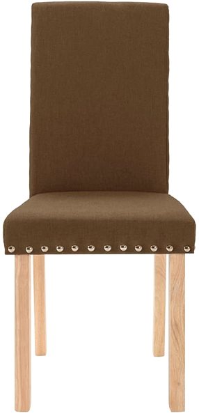 Jídelní židle Jídelní židle 4 ks hnědé textil, 336794 ...