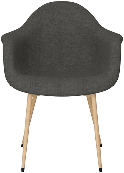 Jídelní židle Jídelní židle tmavě šedá textil, 338084 ...