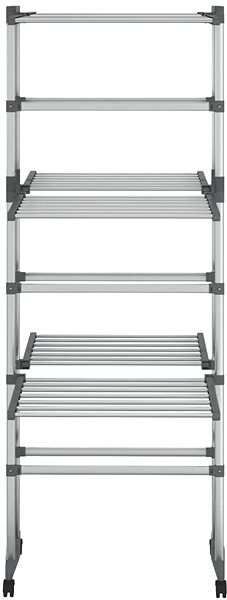 SHUMEE 3-tier clothes dryer with wheels silver 60 × 70 × 129 cm .
