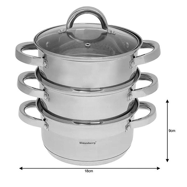 Klausberg 4-piece Steamer 18 cm Kb - 7136.