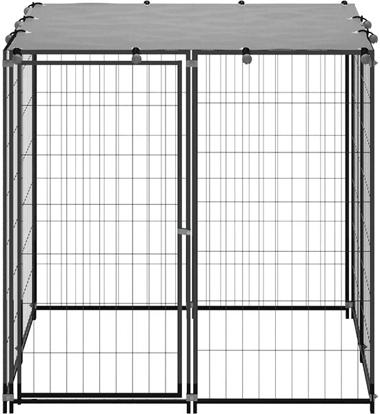 Kotec pro psa SHUMEE černý 110 × 110 × 110 cm ocel, 150781 ...