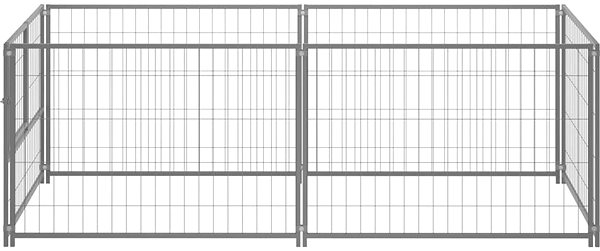 Kotec pro psa SHUMEE stříbrný 200 × 100 × 70 cm ocel, 150793 ...