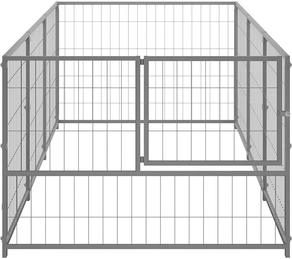 SHUMEE dog run, silver, 3m2, steel, 3082101.