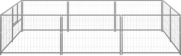 Kotec pro psa SHUMEE stříbrný 6 m2 ocel, 3082119 ...