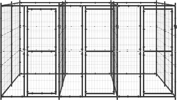 Koterec pre psa Vonkajší SHUMEE oceľ 7,26 m2, 3082261 ...