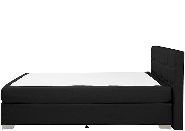 Posteľ Čierna BELIANI 140 × 200 cm ADMIRAL ...