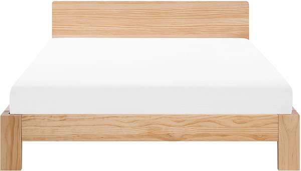 Posteľ BELIANI 140 × 200 cm svetlé drevo ROYAN ...