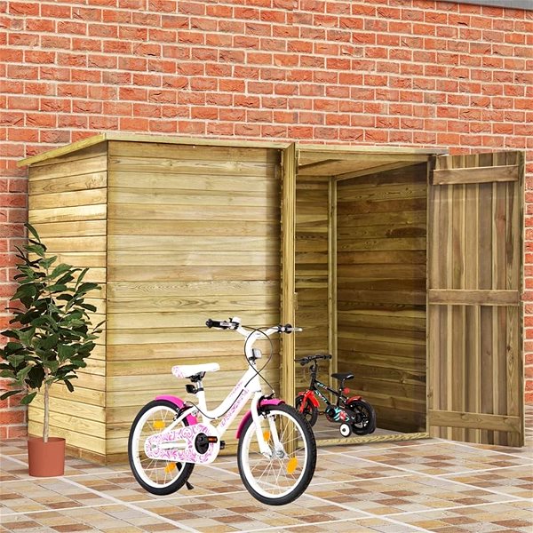 Záhradný domček Kôlňa na bicykle 232 × 110 × 170 cm ...