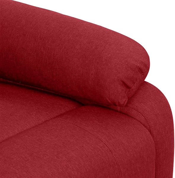 Masážne kreslo Shumee zdvíhacie polohovacie vínové textil, 329598 ...