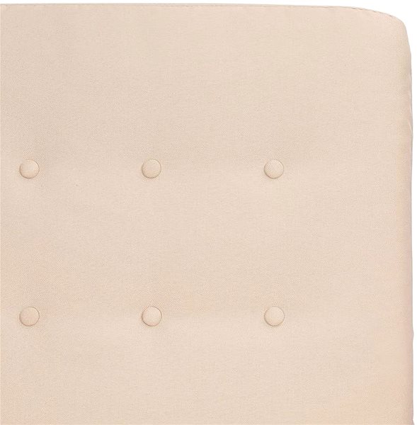 Masážne kreslo Shumee polohovacie krémové textil, 338999 ...