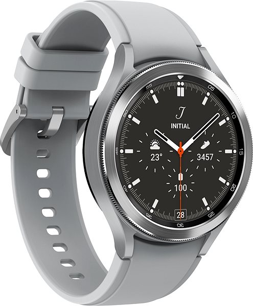 Smart Watch Samsung Galaxy Watch 4 Classic 46mm LTE Silver Lateral view