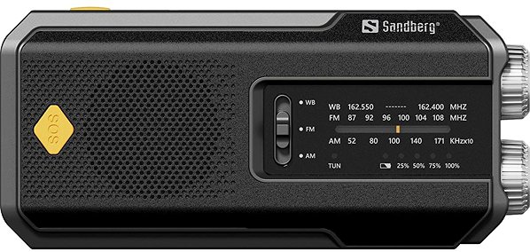 Radio Sandberg Surviovor All-in-1 2000 mAh, FM/AM radio with additional functions, black ...