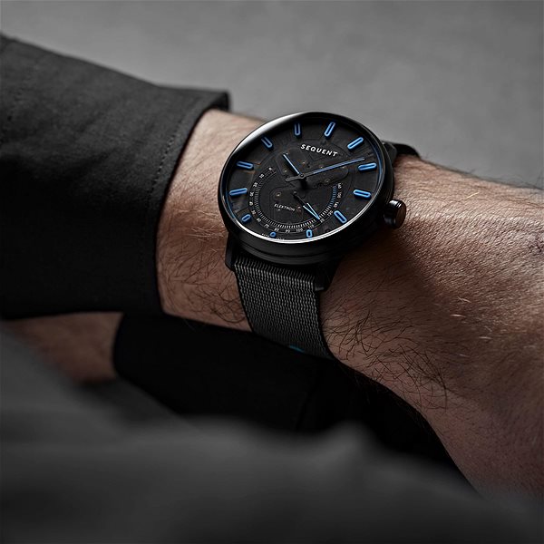 Smart hodinky Sequent Elektron HR čierne s čierno-modrým remienkom Tide Lifestyle