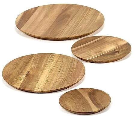 Serving board seraX Dunes Wooden plate 33 cm, 2 pcs .
