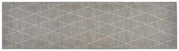 Koberec SHUMEE Kuchynský koberec, omývateľný, 45 × 150 cm, zamat, kosoštvorce ...