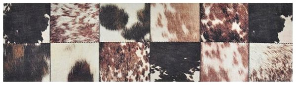 Koberec SHUMEE Kuchynský koberec, umývateľný, 45 × 150 cm, zamat, zvieracie kože ...