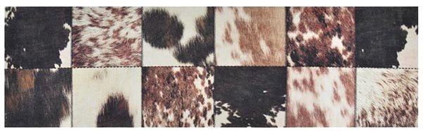 Koberec SHUMEE Kuchynský koberec, umývateľný, 60 × 180 cm, zamat, zvieracie kože ...