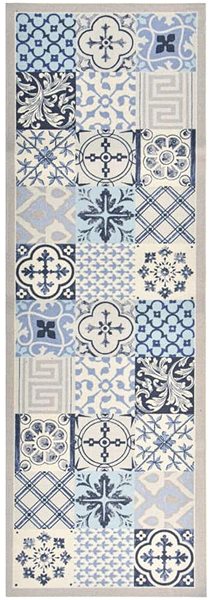 Koberec SHUMEE Kuchynský koberec, prateľný, 60 × 300 cm, mozaika ...