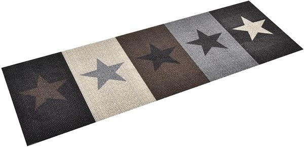 Koberec SHUMEE Kuchynský koberec, prateľný, 60 × 300 cm, hviezdy ...