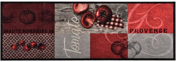 Koberec SHUMEE Kuchynský koberec, prateľný, 60 × 300 cm, paradajky ...