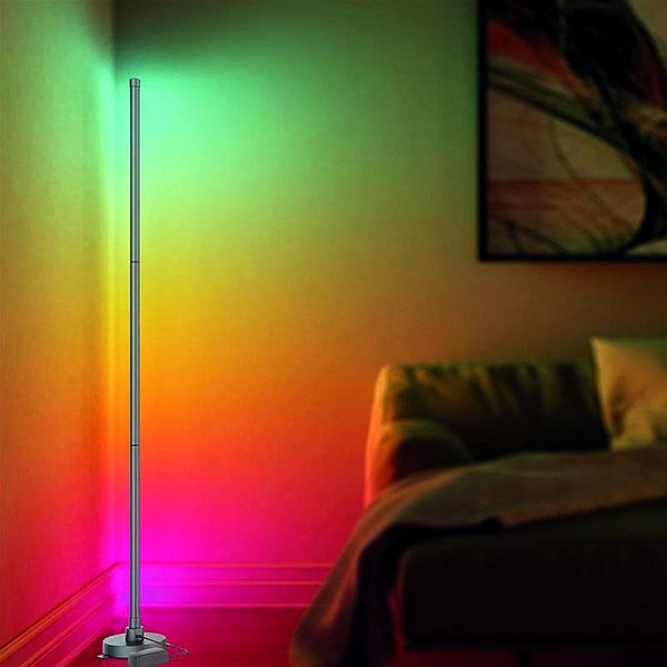 Stojaca lampa Solight LED smart stojacia lampa Rainbow, WiFi, RGB, CCT, 140 cm ...