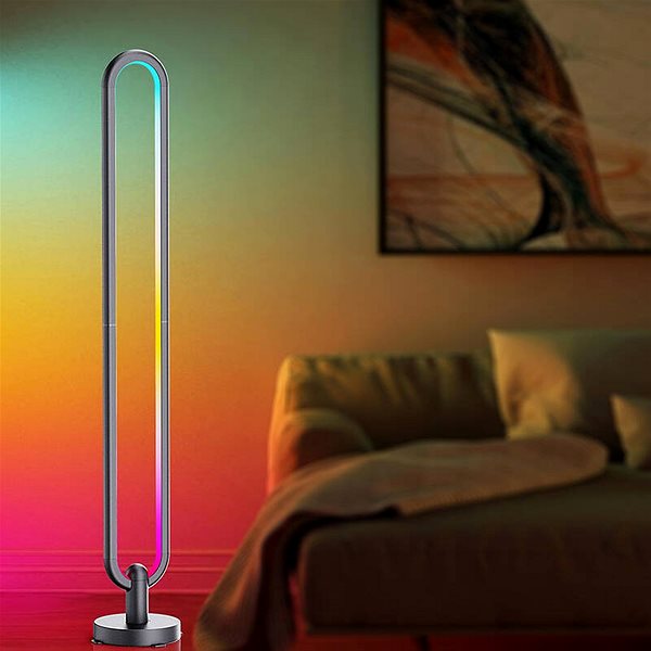 Stojaca lampa Solight LED smart stojacia lampa Rainbow, oválna, WiFi, RGB, CCT, 105 cm ...
