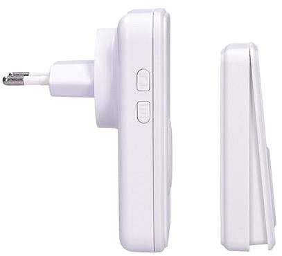 Doorbell Solight wireless doorbell, battery-free, for socket, 150m, white, learning code ...