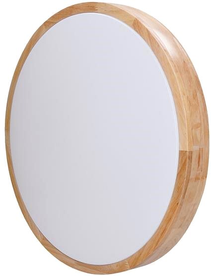 Deckenleuchte Soliht LED-Beleuchtung mit Fernbedienung Solid Oak, 39cm ...