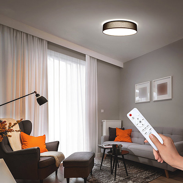 Deckenleuchte Solight LED Beleuchtung WO8014, schwarz ...