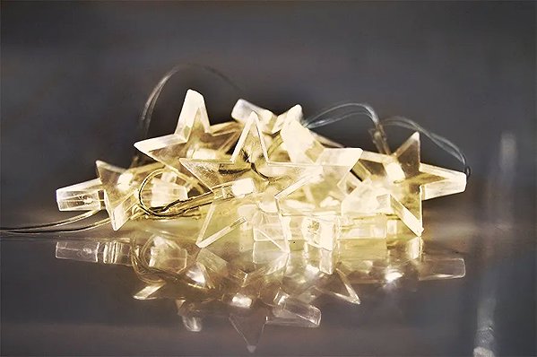 Fényfüzér Solight LED karácsonyi fényfüzér, csillagok, sárga fényszín, 10×LED, 1,5 m ...